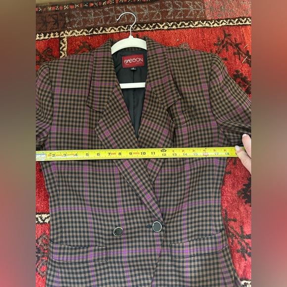 Vintage Sasson Plaid Blazer - Picture 11 of 12